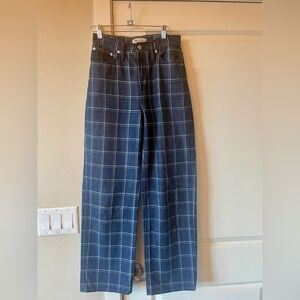 Madewell Perfect Vintage Wide-leg Jean in Windowpane - Size 24
